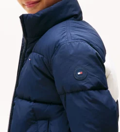 Dynejakke - Dark Night Navy m. Logo|Tommy Hilfiger Sale