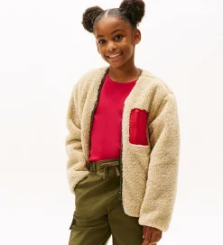 Fleecejakke - Vendbar - Pewter Green/Beige|Tommy Hilfiger New