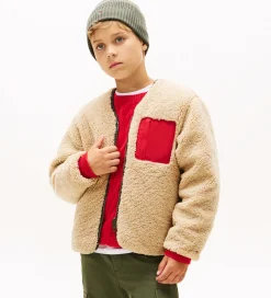 Fleecejakke - Vendbar - Pewter Green/Beige|Tommy Hilfiger New