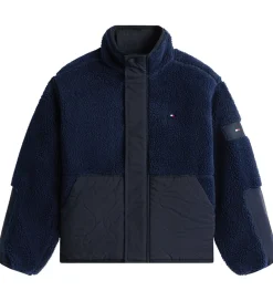 Fleecejakke - Teddy - Dark Night Blue|Tommy Hilfiger Online