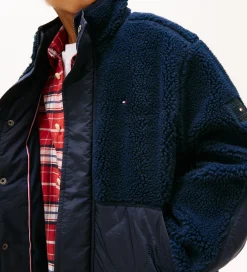 Fleecejakke - Teddy - Dark Night Blue|Tommy Hilfiger Online
