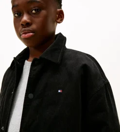 Fløjlsjakke - Overshirt - Sort|Tommy Hilfiger Sale