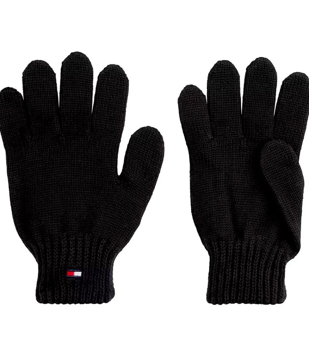 Handsker - Strik - Sort|Tommy Hilfiger Clearance