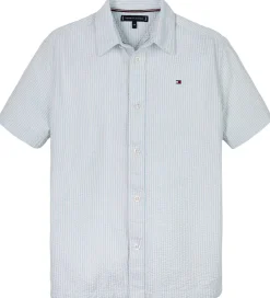Skjorte - Seersucker - Breezy Blue White Stripe|Tommy Hilfiger Outlet
