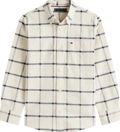 Skjorte - Window Pane Check - Hvidternet|Tommy Hilfiger Clearance