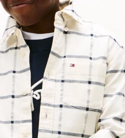 Skjorte - Window Pane Check - Hvidternet|Tommy Hilfiger Clearance