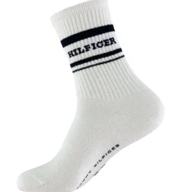 Strømper - 2-pak - Off White m. Sort/Glimmer|Tommy Hilfiger Best