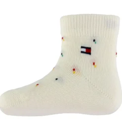 Strømper - 2-pak - Tommy Original/Hvid m. Print|Tommy Hilfiger Discount