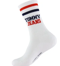 Strømper - 2-pak - Hvid m. Striber|Tommy Hilfiger Online