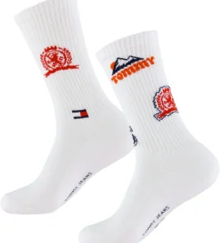 Strømper - 2-pak - Hvid m. Rød|Tommy Hilfiger Sale