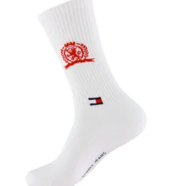 Strømper - 2-pak - Hvid m. Rød|Tommy Hilfiger Sale