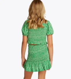 Top - Printed Smock - Radiant Green|Tommy Hilfiger Discount