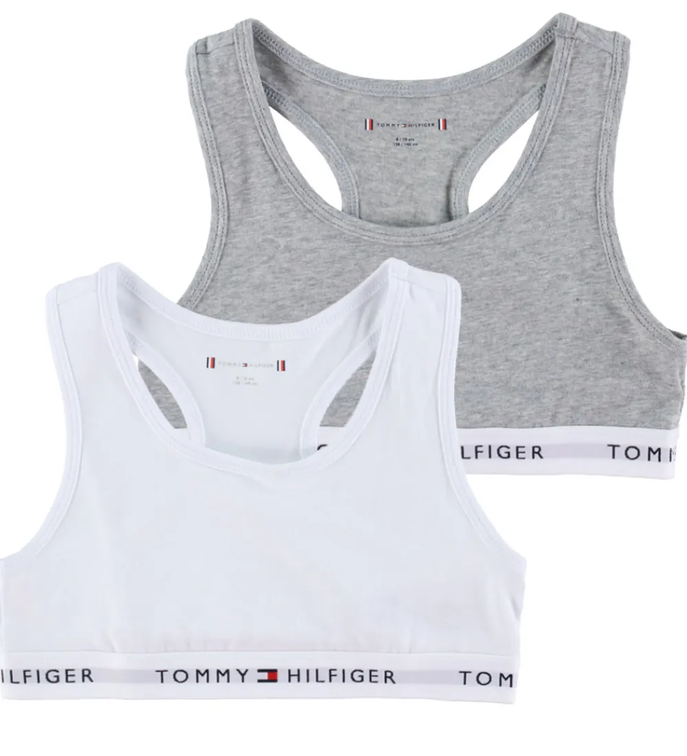 Toppe - 2-pak - Hvid/Gråmeleret|Tommy Hilfiger Outlet