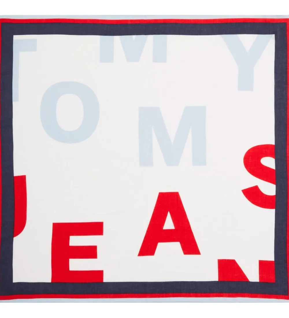 Tørklæde - Rød/Twilight Navy|Tommy Hilfiger Sale