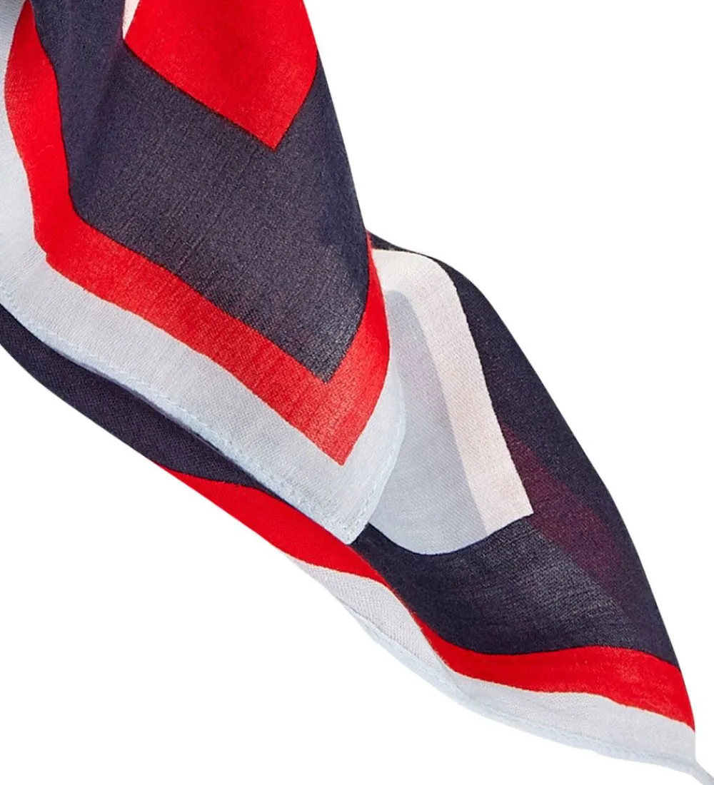 Tørklæde - Rød/Twilight Navy|Tommy Hilfiger Sale