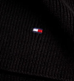 Tørklæde - Strik - Sort|Tommy Hilfiger Discount