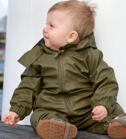 Regndragt - PU - Dark Moss|Ver de Terre