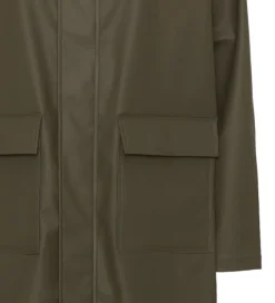 Regnfrakke - PU - Dark Moss|Ver de Terre New