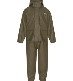 Regntøj m. Seler - PU - Dark Moss|Ver de Terre Discount