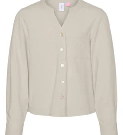 Skjorte - VmMymilo - V-Neck - Silver Lining|Vero Moda Girl Online