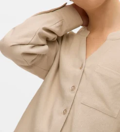 Skjorte - VmMymilo - V-Neck - Silver Lining|Vero Moda Girl Online