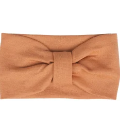 Pandebånd - Uld - 2-lags - Sandstone Peach m. Sløjfe|Voksi Online