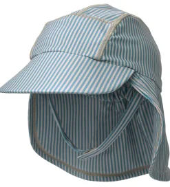 Badehat - Tonga - UV40+ - Blue Swim Stripe|Wheat Hot