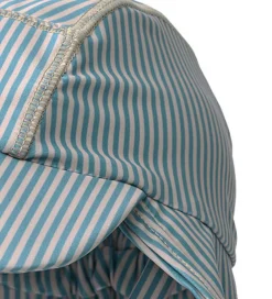 Badehat - Tonga - UV40+ - Blue Swim Stripe|Wheat Hot