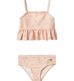 Bikini - UV40+ - Lærke - Powder Checked Flowers|Wheat Best