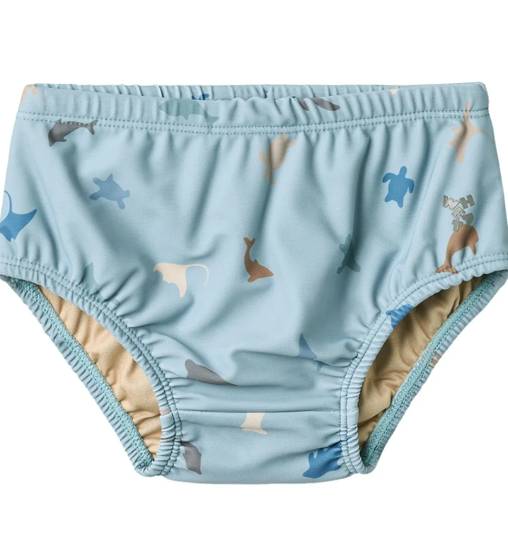 Blebadebukser - Philip - UV40+ - Soft Blue Sea Life|Wheat Sale