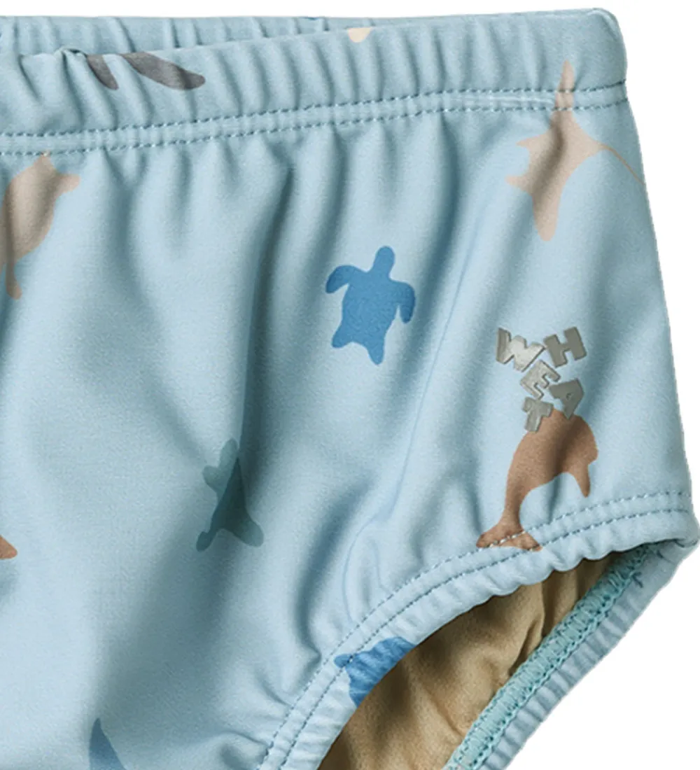 Blebadebukser - Philip - UV40+ - Soft Blue Sea Life|Wheat Sale