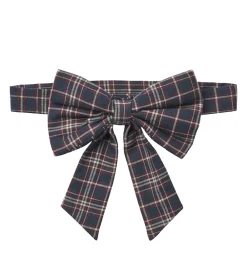 Bælte m. Sløjfe - Sonja - Navy Check|Wheat New