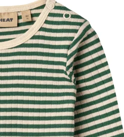 Body l/æ - Rib - Berti - Green Stripe|Wheat Clearance