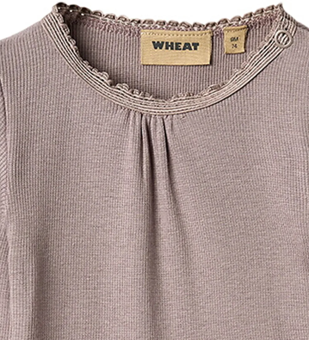 Body l/æ - Rib - Dusty Purple|Wheat New