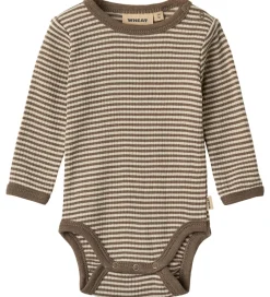 Body l/æ - Uld - Rib - Lucca - Wood Stripe|Wheat Discount