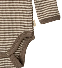 Body l/æ - Uld - Rib - Lucca - Wood Stripe|Wheat Discount