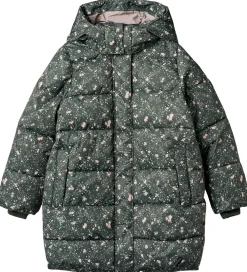 Dynejakke - Yrsa - Forest Lake Checked Flowers|Wheat Sale