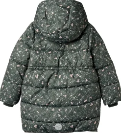 Dynejakke - Yrsa - Forest Lake Checked Flowers|Wheat Sale