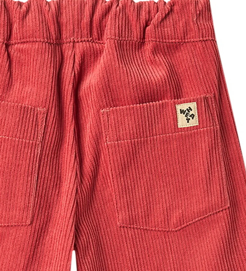 Fløjlsbukser - Juno - Raspberry|Wheat Best