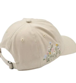 Kasket - Cecil - Sandshell m. Blomster|Wheat