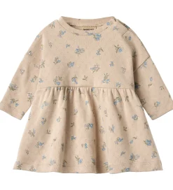 Kjole - Emmy - Warm Sand Flowers|Wheat Best