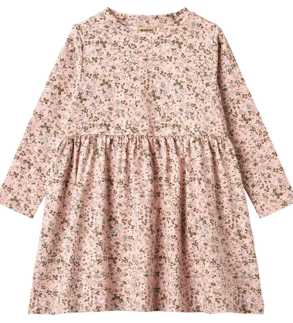 Kjole - Sessa - Rose Powder Flowers|Wheat Clearance