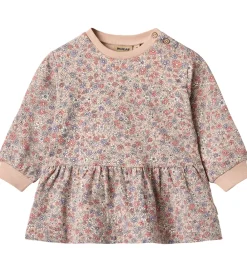 Kjole - Sweat - Zenia - Rose Dust Flowers|Wheat Sale