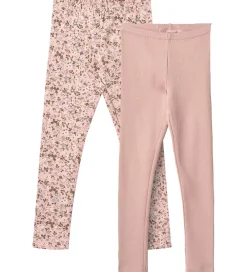Leggings - 2-pak - Jules - Rose Powder Flowers|Wheat Sale