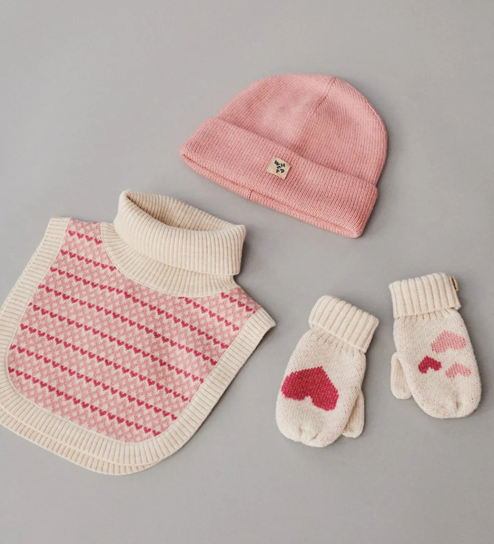 Luffer - Uld - Jacquard - Towsi - Offwhite Melange m. Hjer|Wheat Sale