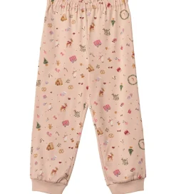 Nattøj - 2-delt - Mila - Rose Dust Holiday|Wheat