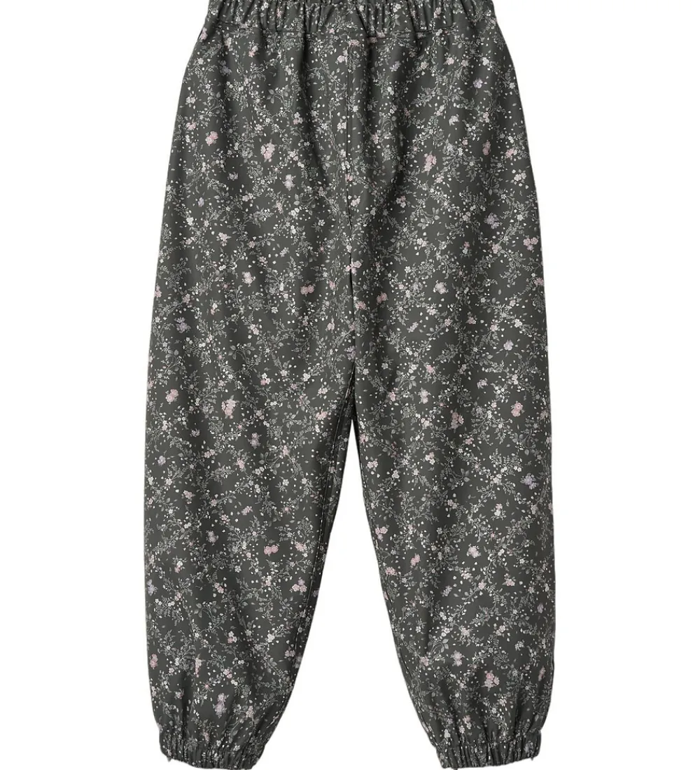 Regnbukser - PU - Olo - Forest Lake Checked Flowers|Wheat Hot