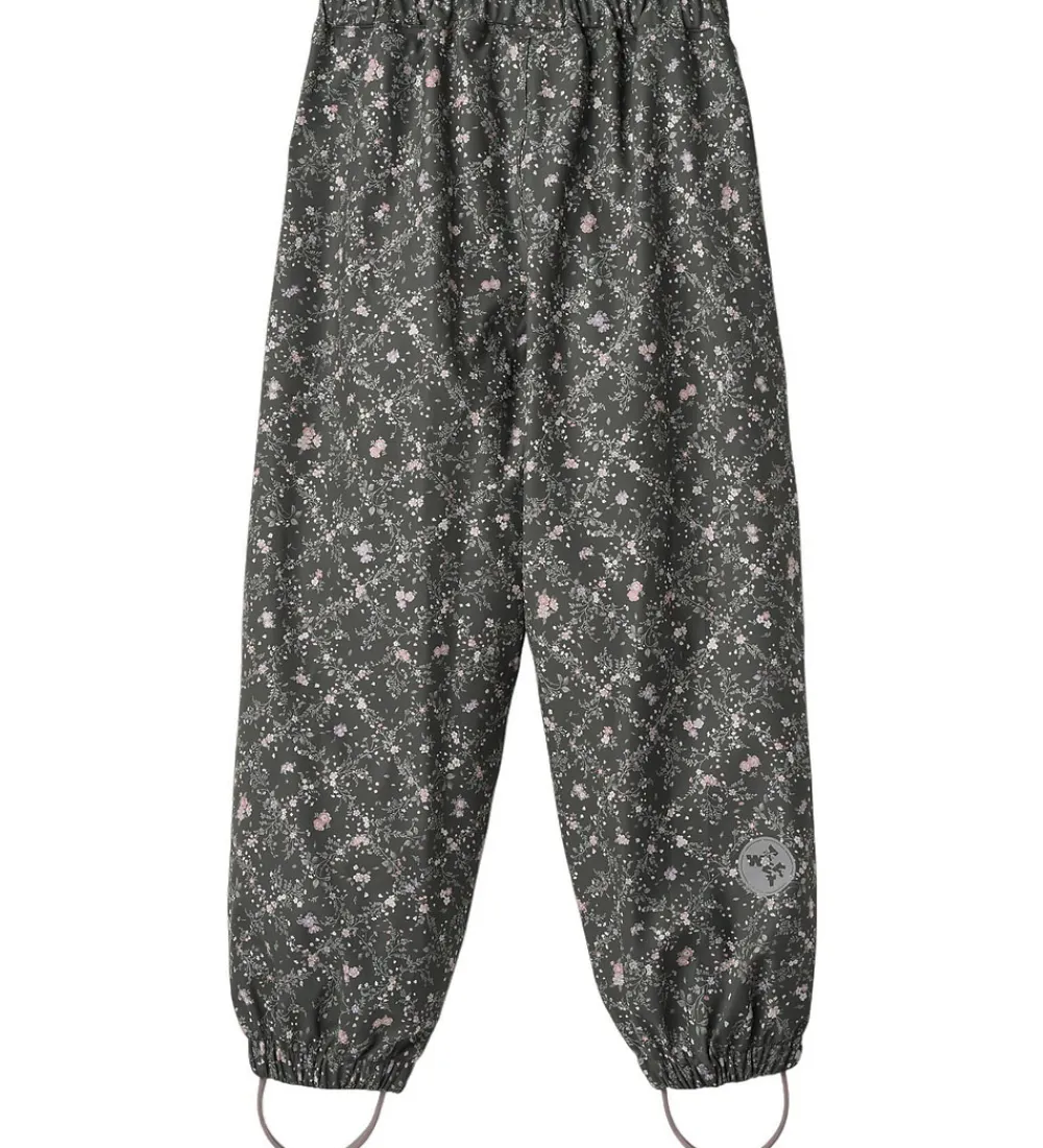 Regnbukser - PU - Olo - Forest Lake Checked Flowers|Wheat Hot