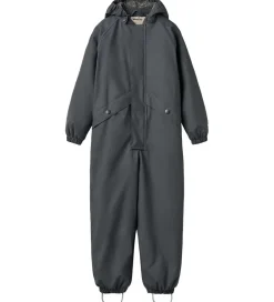 Regndragt m. Termo - PU - Aiko - Greyblue|Wheat New