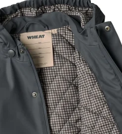 Regnjakke m. Termo - PU - Aju - Greyblue|Wheat Best